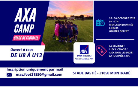 STAGE DE FOOTBALL – VACANCES DE LA TOUSSAINT